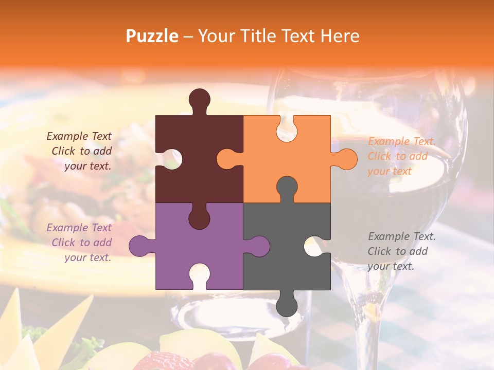 Restaurant Cubes Bistro PowerPoint Template