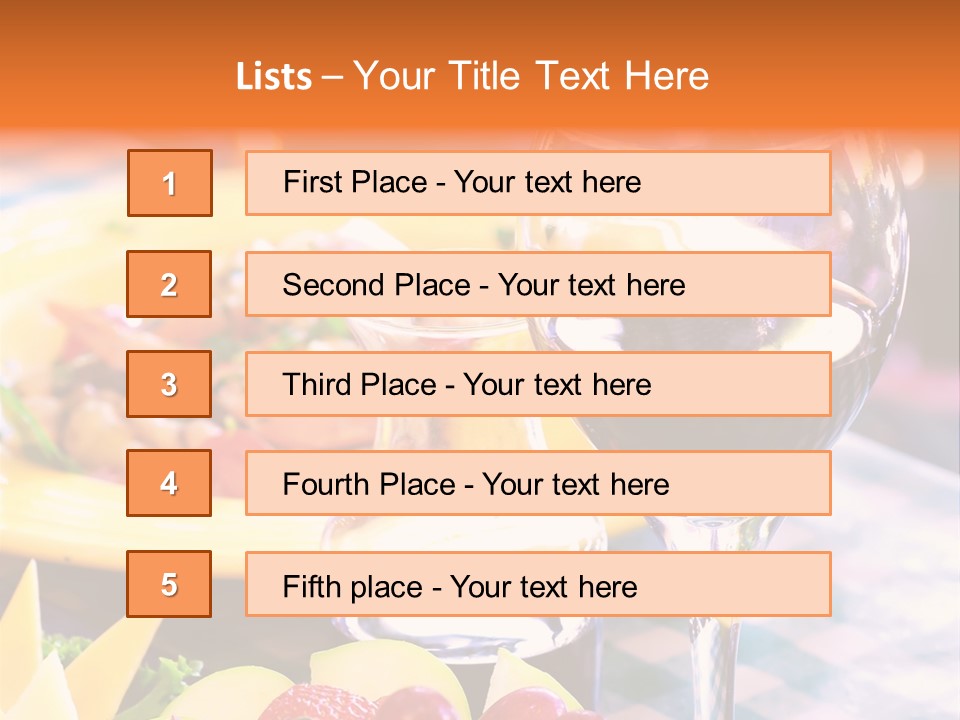 Restaurant Cubes Bistro PowerPoint Template