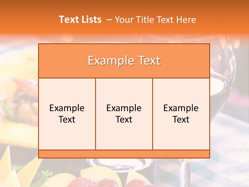 Restaurant Cubes Bistro PowerPoint Template