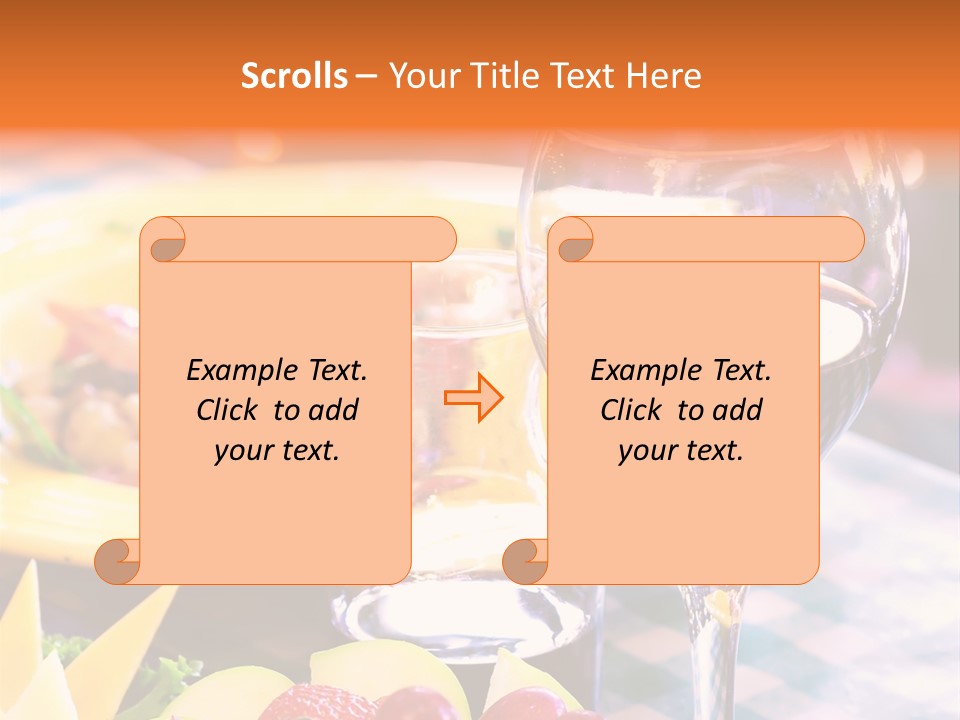 Restaurant Cubes Bistro PowerPoint Template