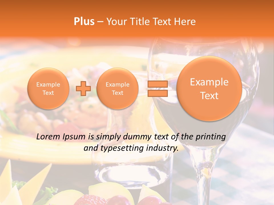 Restaurant Cubes Bistro PowerPoint Template