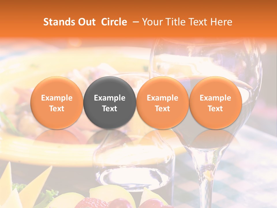 Restaurant Cubes Bistro PowerPoint Template