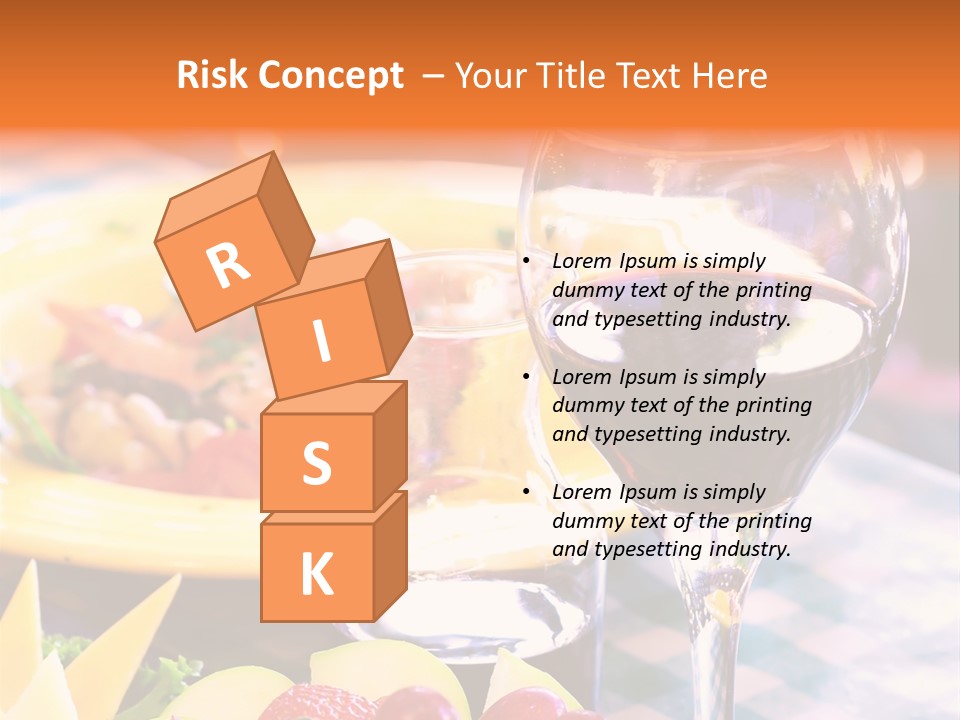 Restaurant Cubes Bistro PowerPoint Template