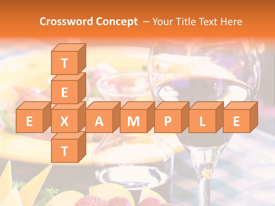 Restaurant Cubes Bistro PowerPoint Template