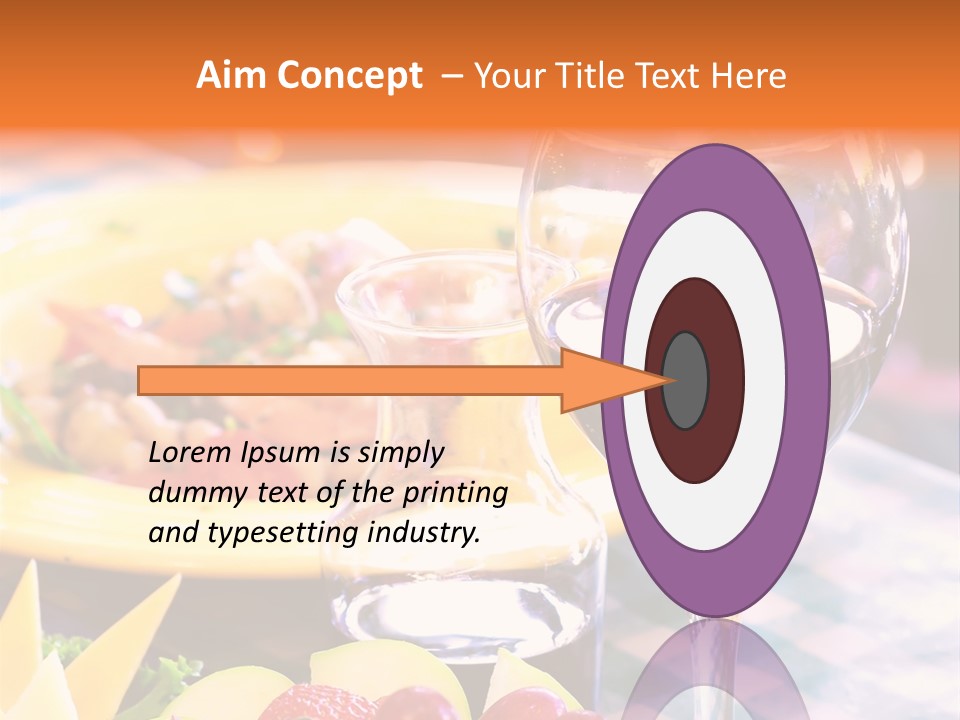 Restaurant Cubes Bistro PowerPoint Template