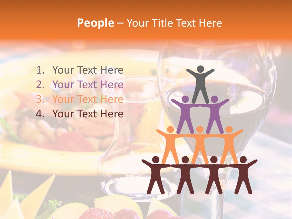 Restaurant Cubes Bistro PowerPoint Template