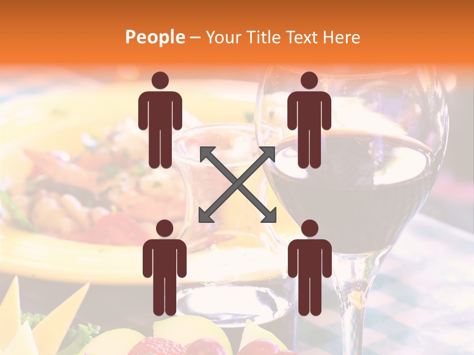 Restaurant Cubes Bistro PowerPoint Template