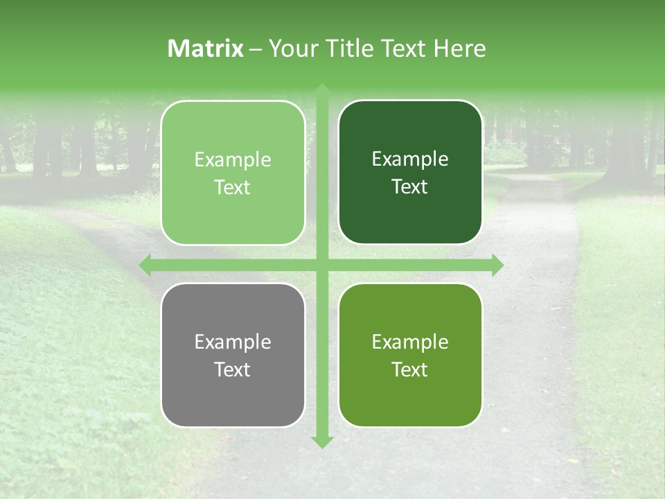 Two Forked Nature PowerPoint Template