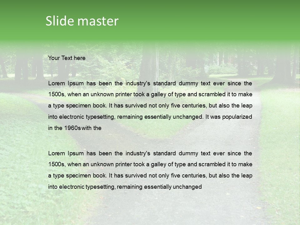 Two Forked Nature PowerPoint Template