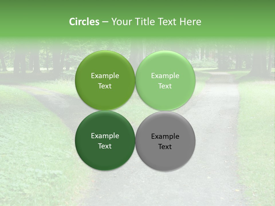 Two Forked Nature PowerPoint Template