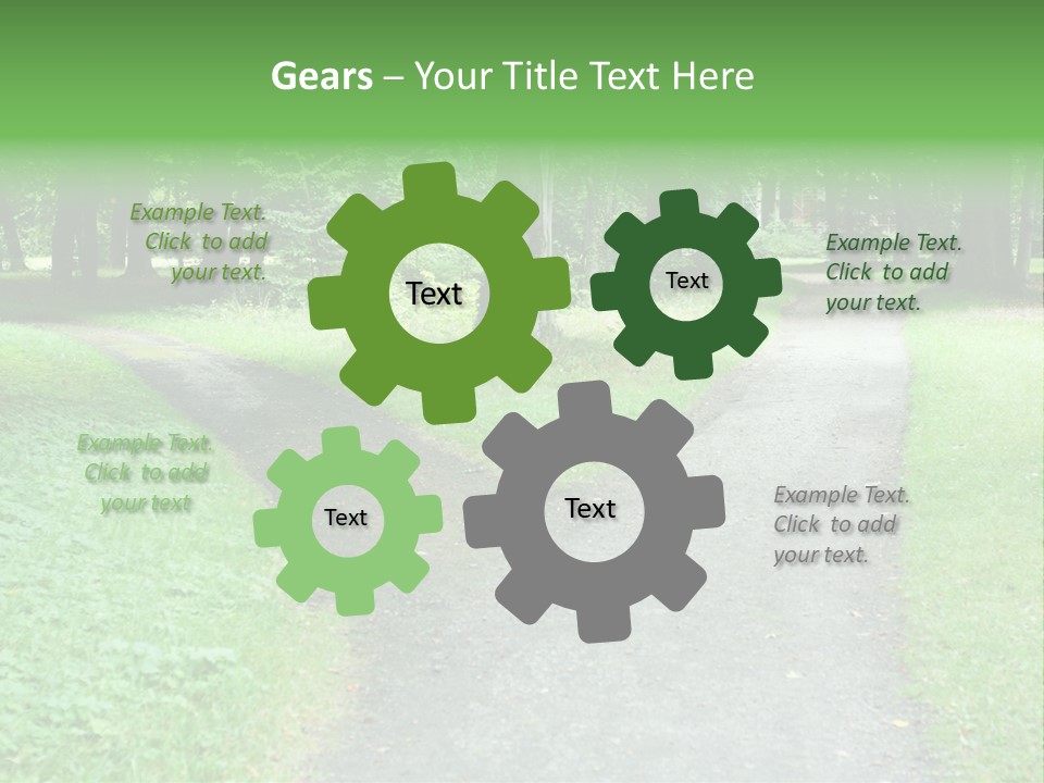 Two Forked Nature PowerPoint Template
