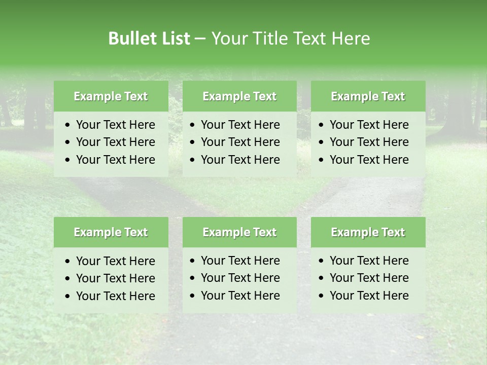 Two Forked Nature PowerPoint Template