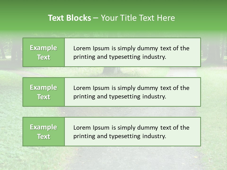 Two Forked Nature PowerPoint Template