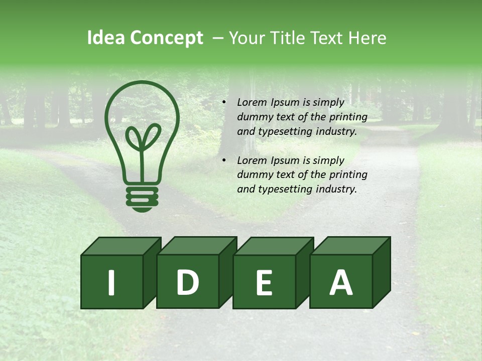 Two Forked Nature PowerPoint Template