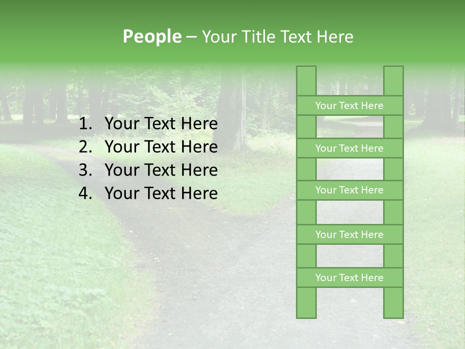Two Forked Nature PowerPoint Template