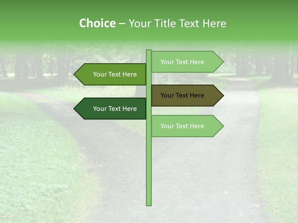 Two Forked Nature PowerPoint Template