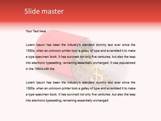 Gauzy Success Gold PowerPoint Template