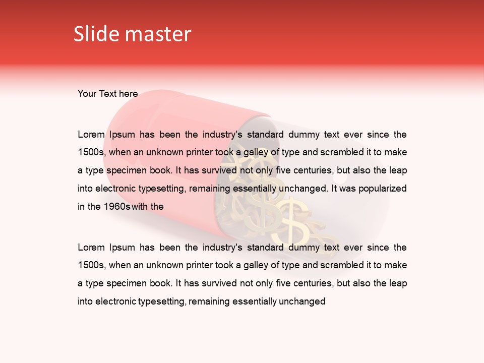 Gauzy Success Gold PowerPoint Template