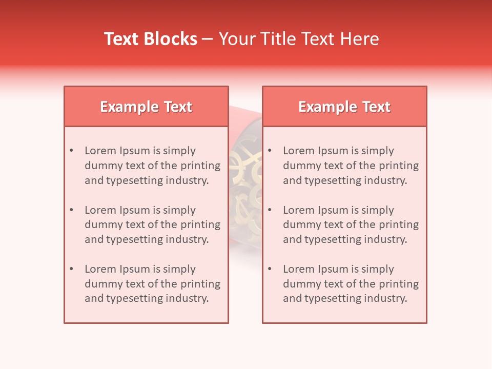 Gauzy Success Gold PowerPoint Template