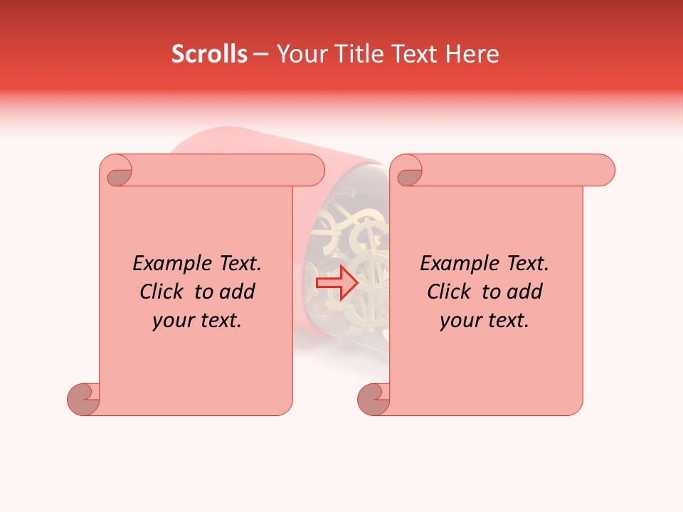 Gauzy Success Gold PowerPoint Template