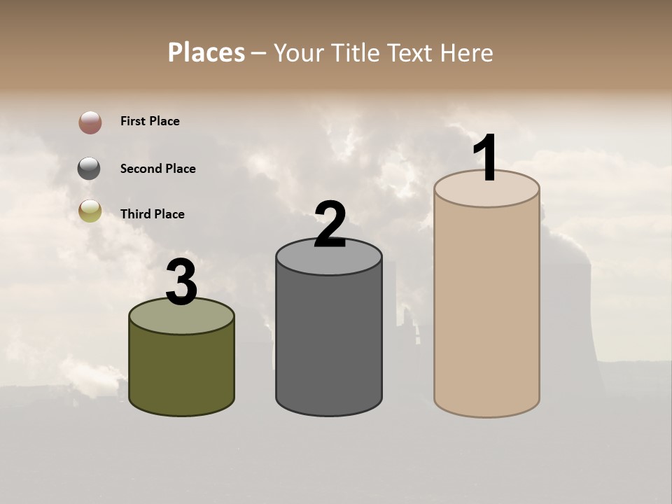 Cooling Tower Raw Materials Coal PowerPoint Template