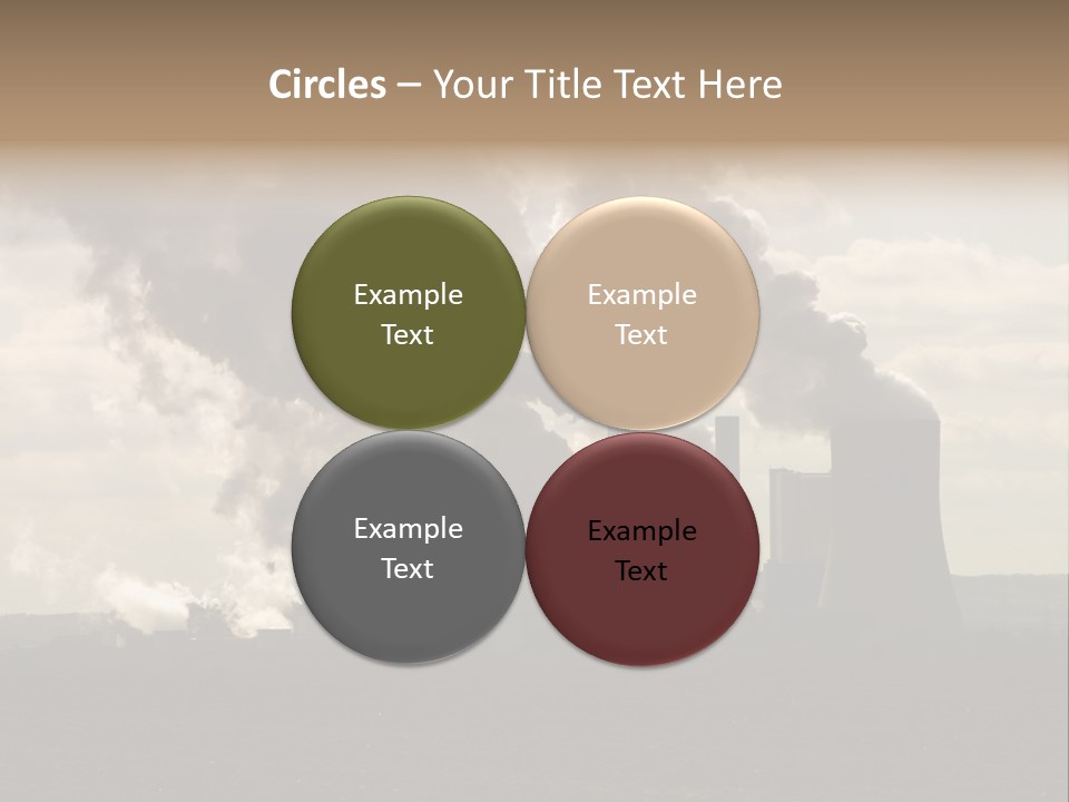 Cooling Tower Raw Materials Coal PowerPoint Template