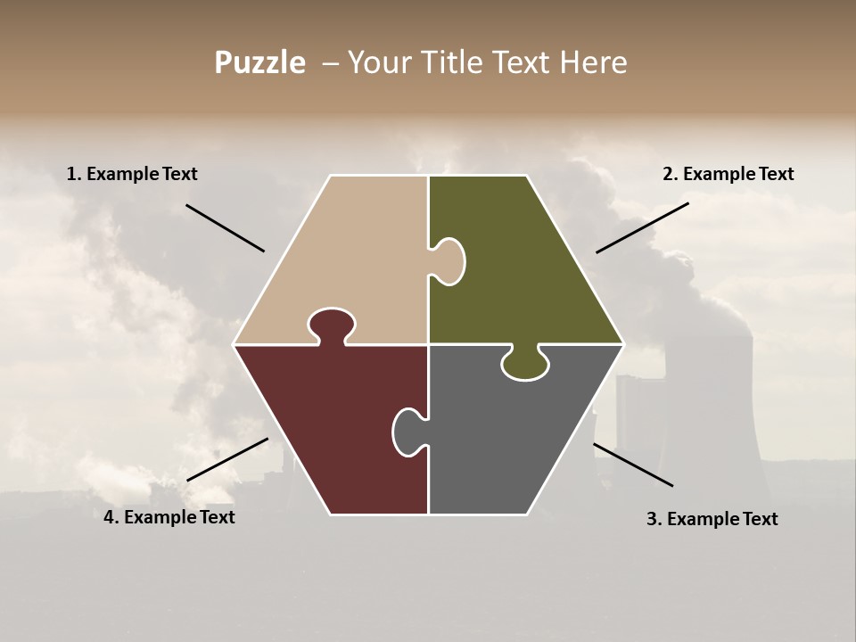 Cooling Tower Raw Materials Coal PowerPoint Template