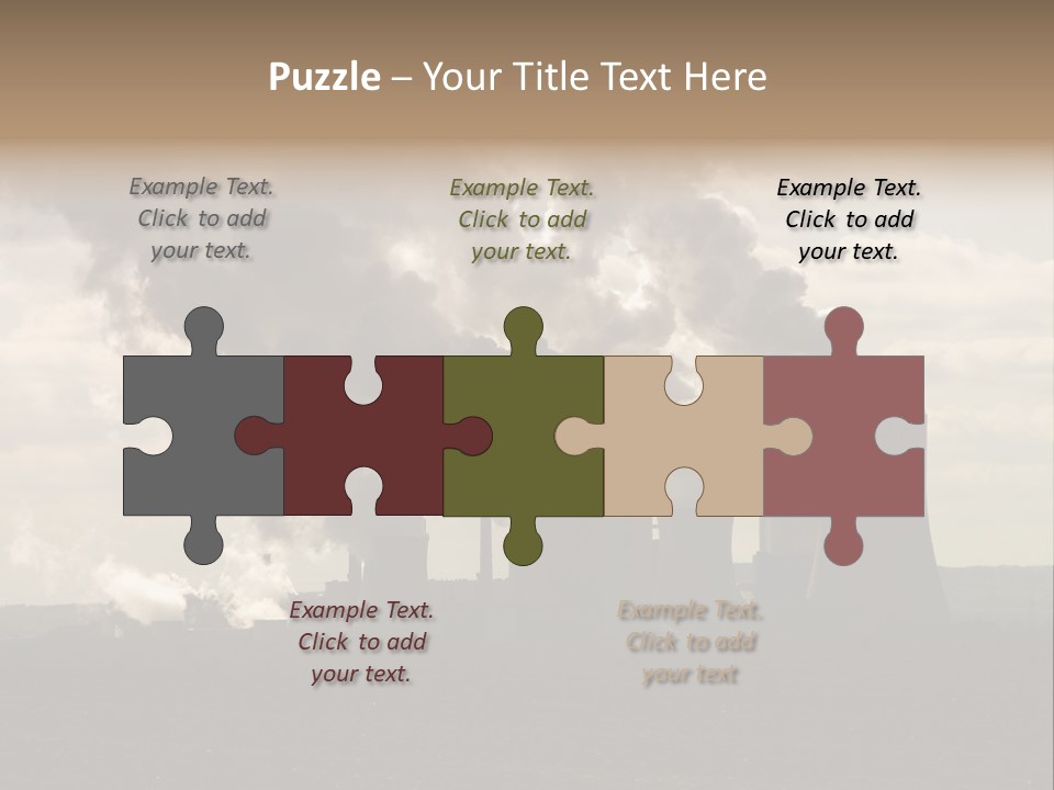 Cooling Tower Raw Materials Coal PowerPoint Template