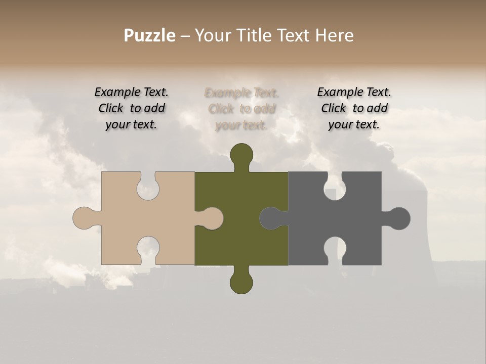 Cooling Tower Raw Materials Coal PowerPoint Template