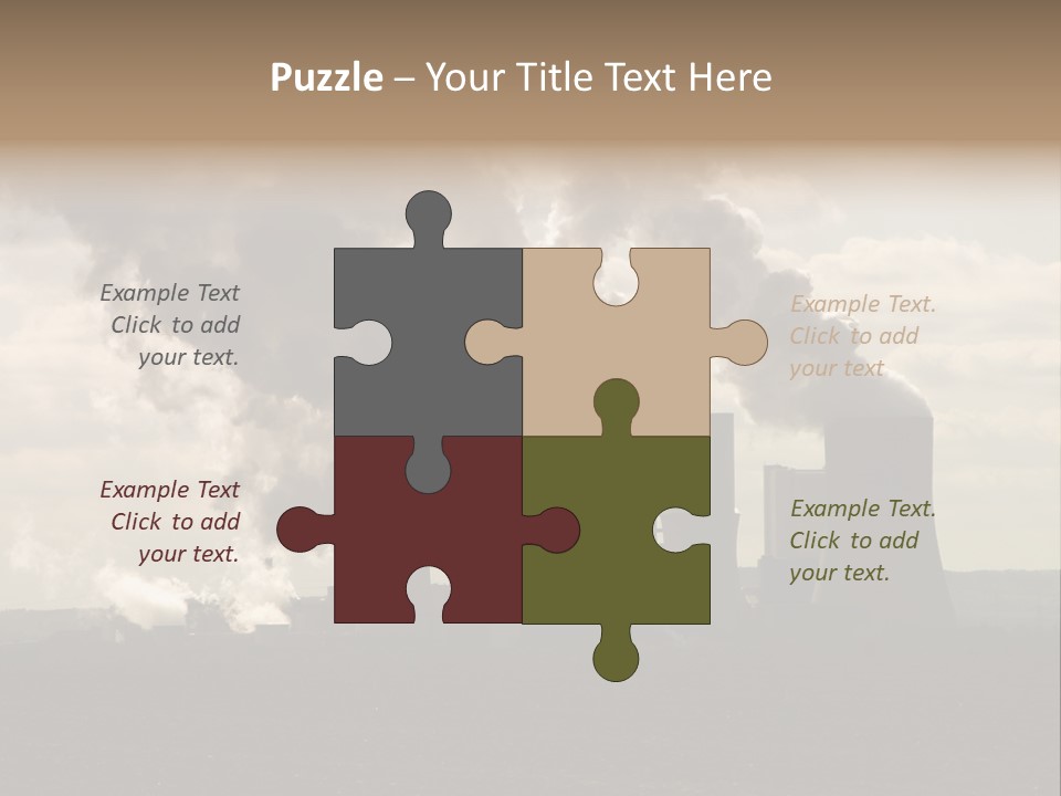 Cooling Tower Raw Materials Coal PowerPoint Template