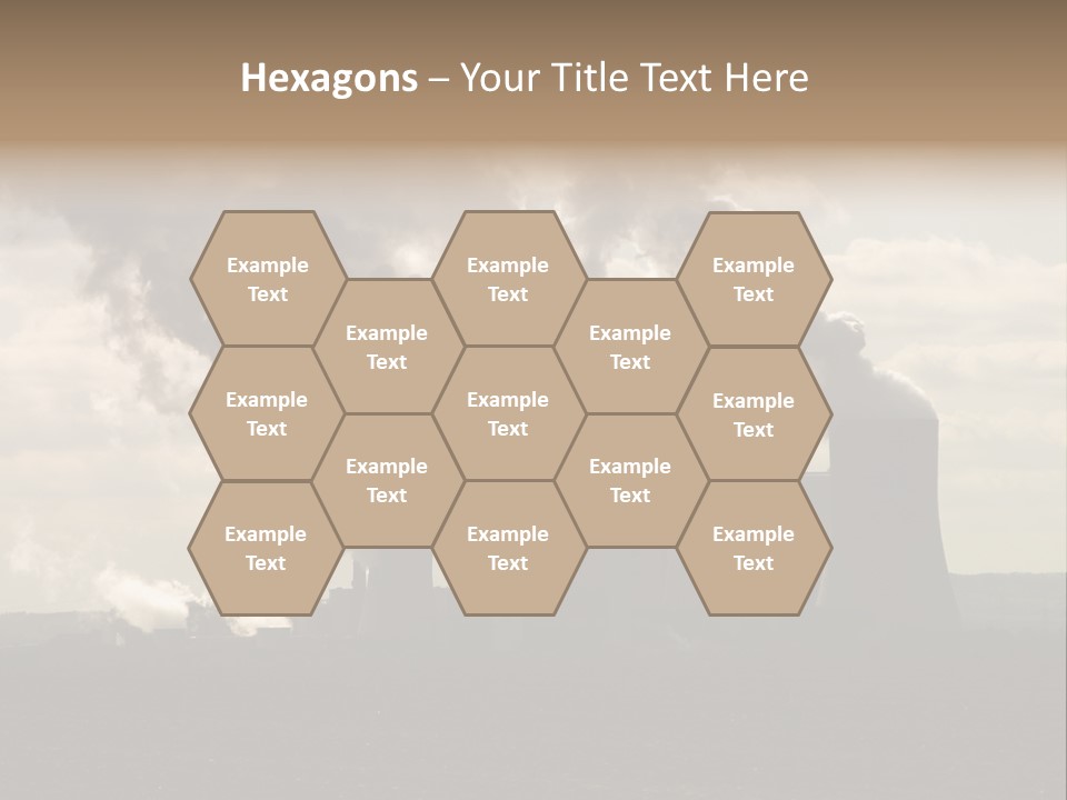 Cooling Tower Raw Materials Coal PowerPoint Template