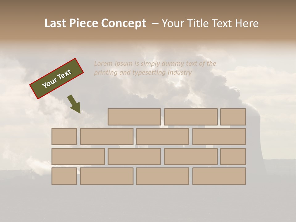 Cooling Tower Raw Materials Coal PowerPoint Template