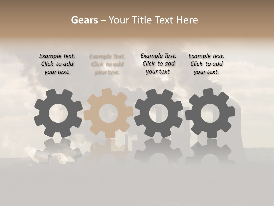 Cooling Tower Raw Materials Coal PowerPoint Template