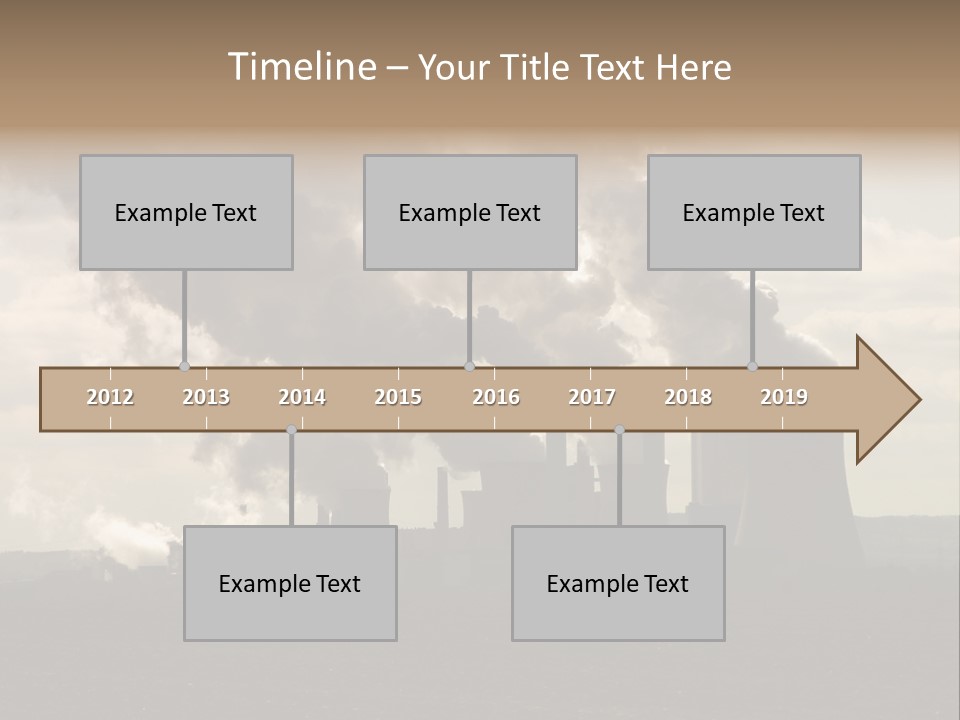 Cooling Tower Raw Materials Coal PowerPoint Template