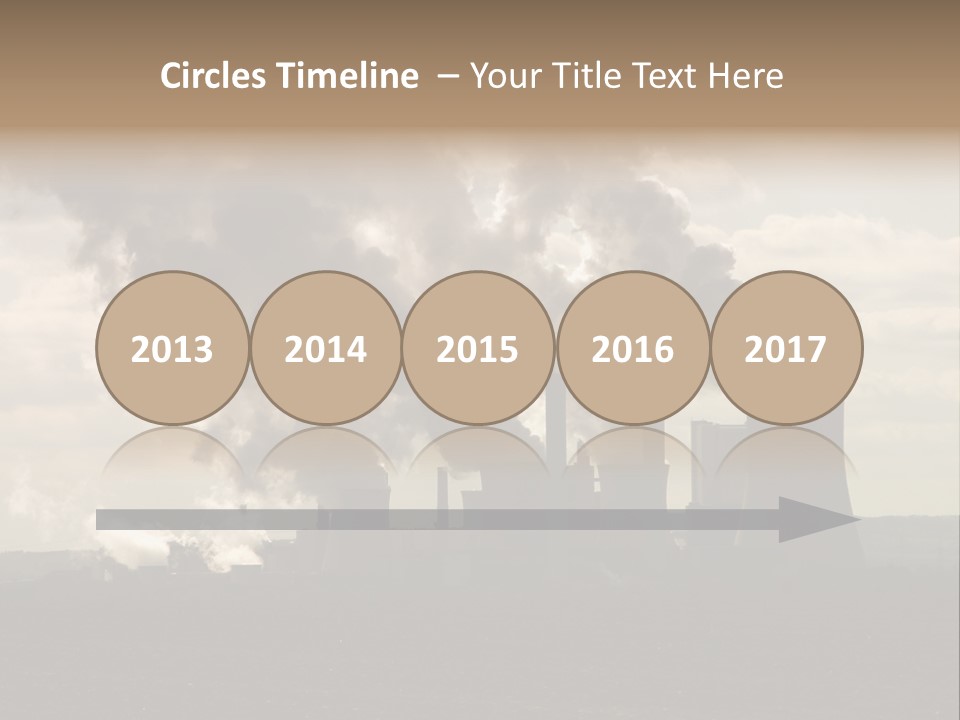 Cooling Tower Raw Materials Coal PowerPoint Template