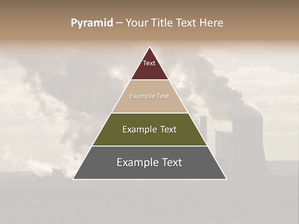 Cooling Tower Raw Materials Coal PowerPoint Template