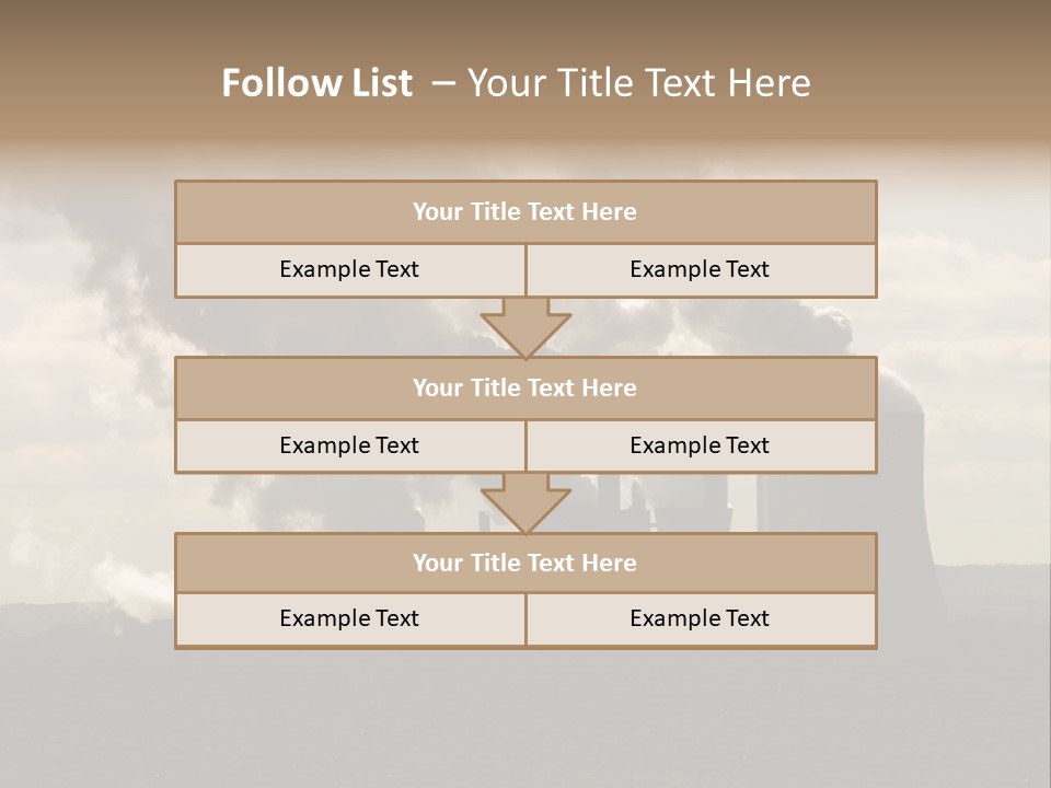 Cooling Tower Raw Materials Coal PowerPoint Template