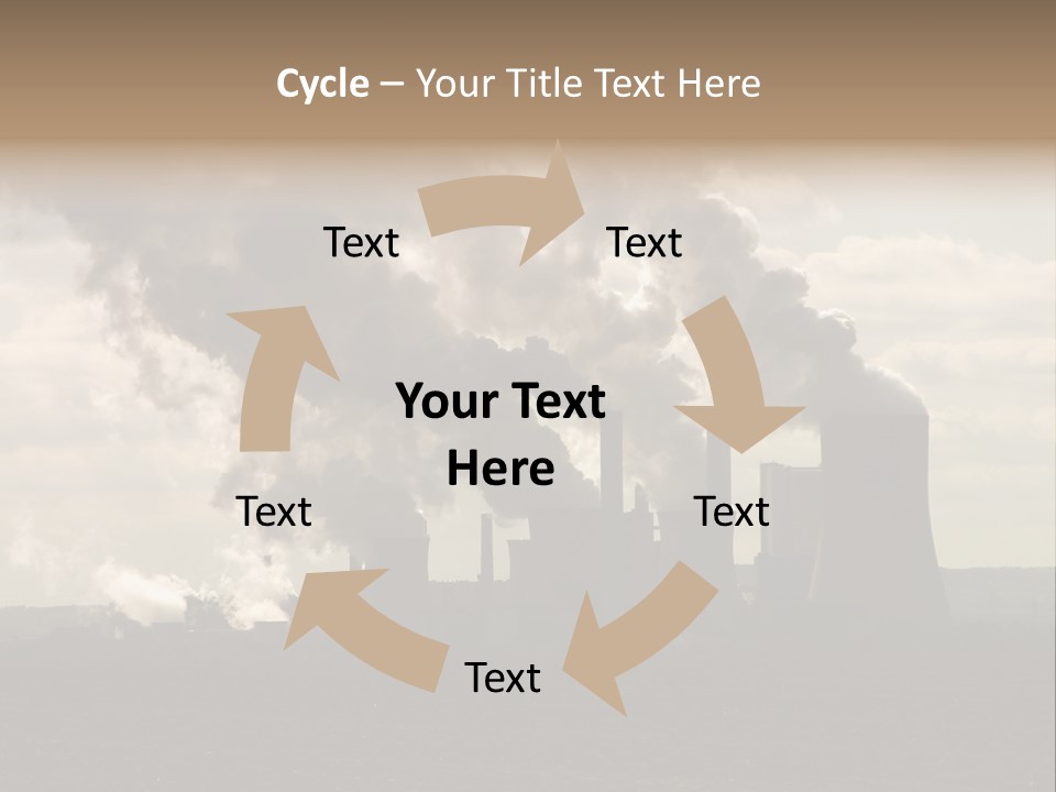 Cooling Tower Raw Materials Coal PowerPoint Template