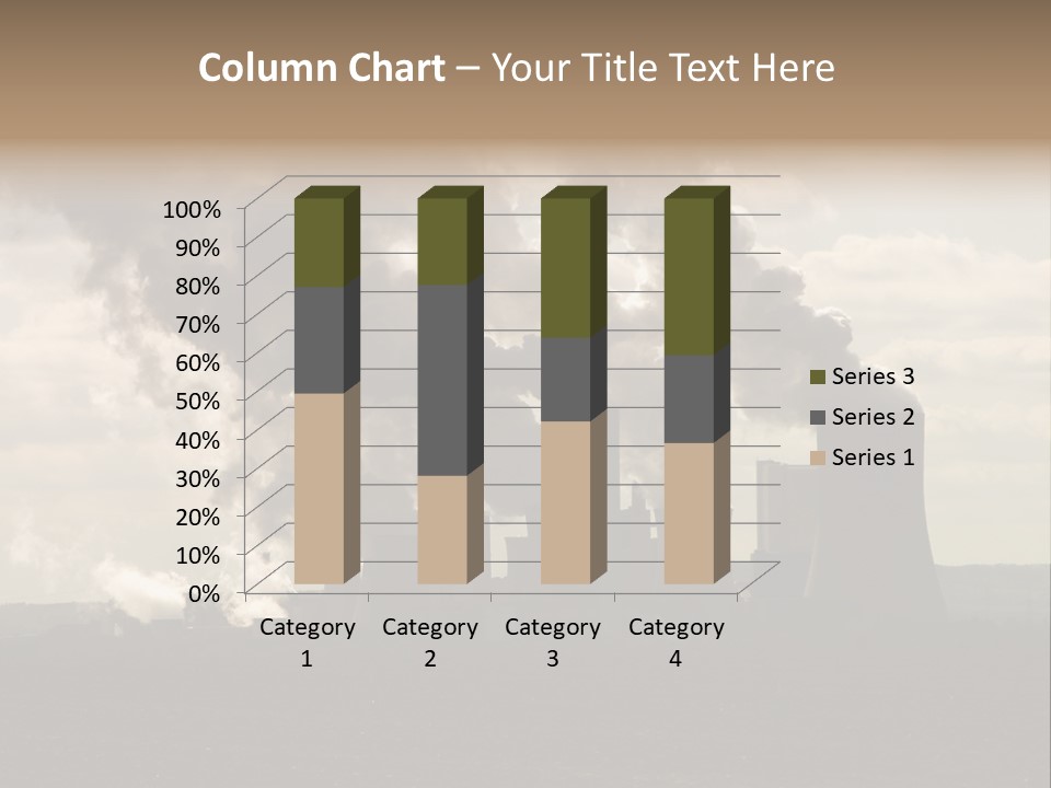 Cooling Tower Raw Materials Coal PowerPoint Template