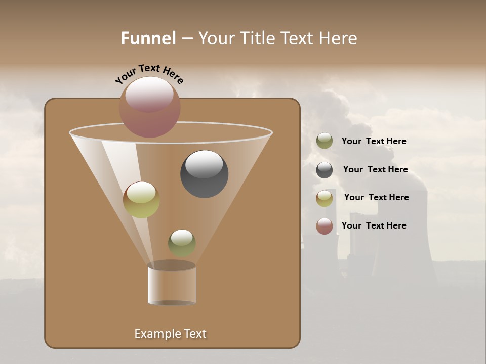 Cooling Tower Raw Materials Coal PowerPoint Template