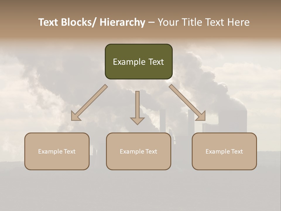 Cooling Tower Raw Materials Coal PowerPoint Template