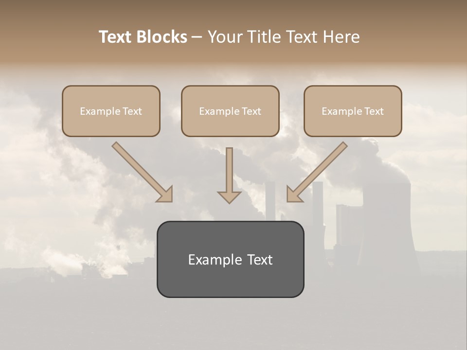 Cooling Tower Raw Materials Coal PowerPoint Template