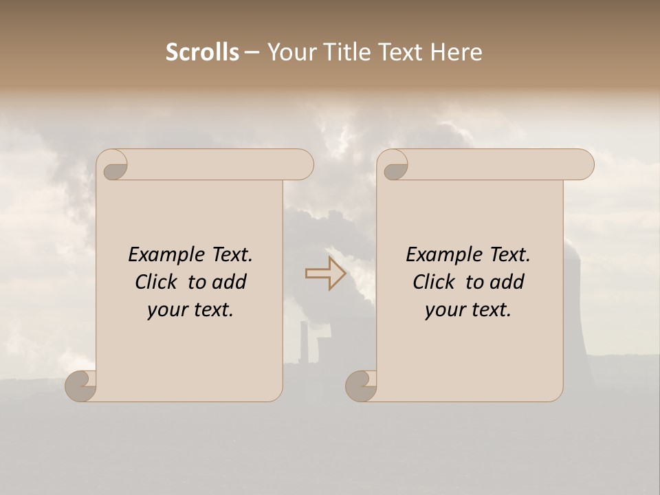 Cooling Tower Raw Materials Coal PowerPoint Template