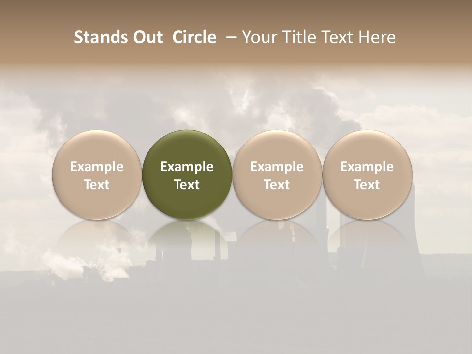 Cooling Tower Raw Materials Coal PowerPoint Template