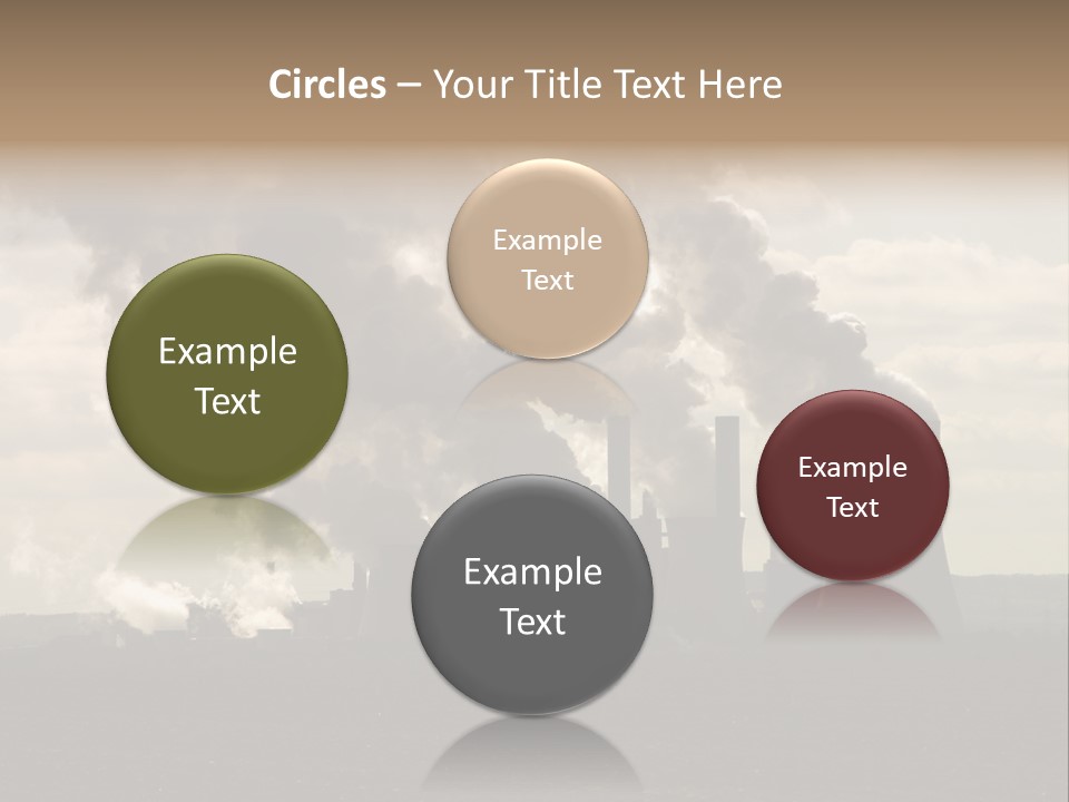 Cooling Tower Raw Materials Coal PowerPoint Template