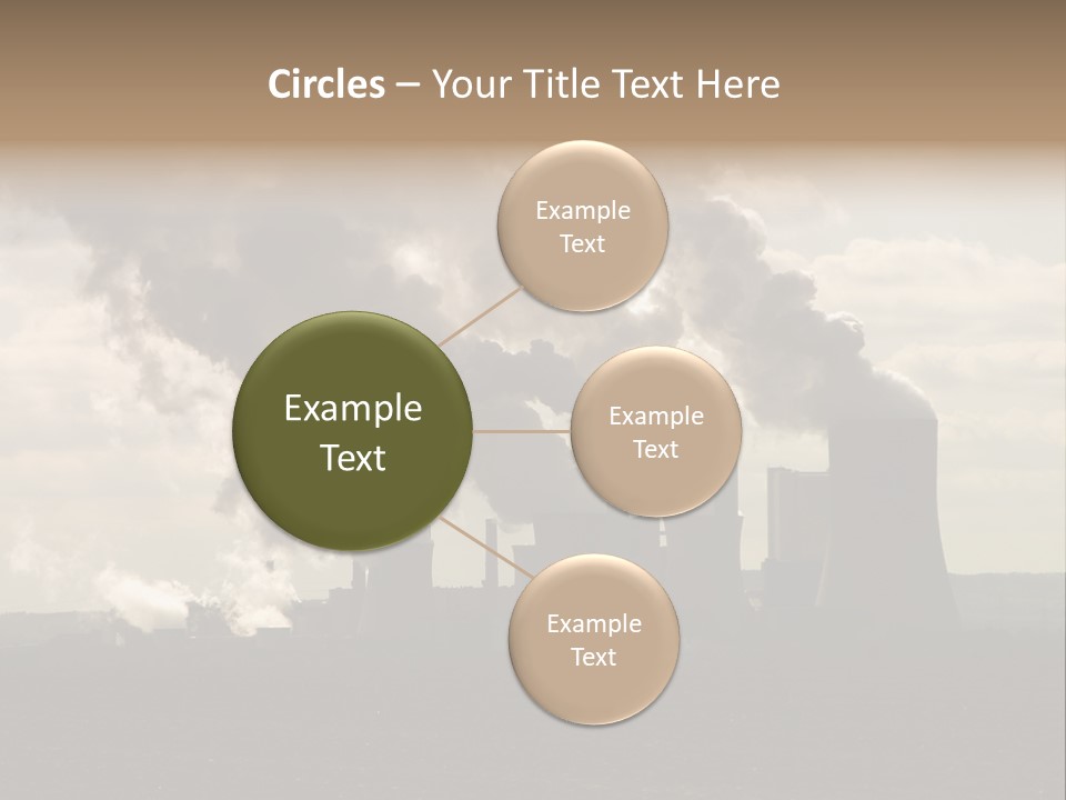 Cooling Tower Raw Materials Coal PowerPoint Template
