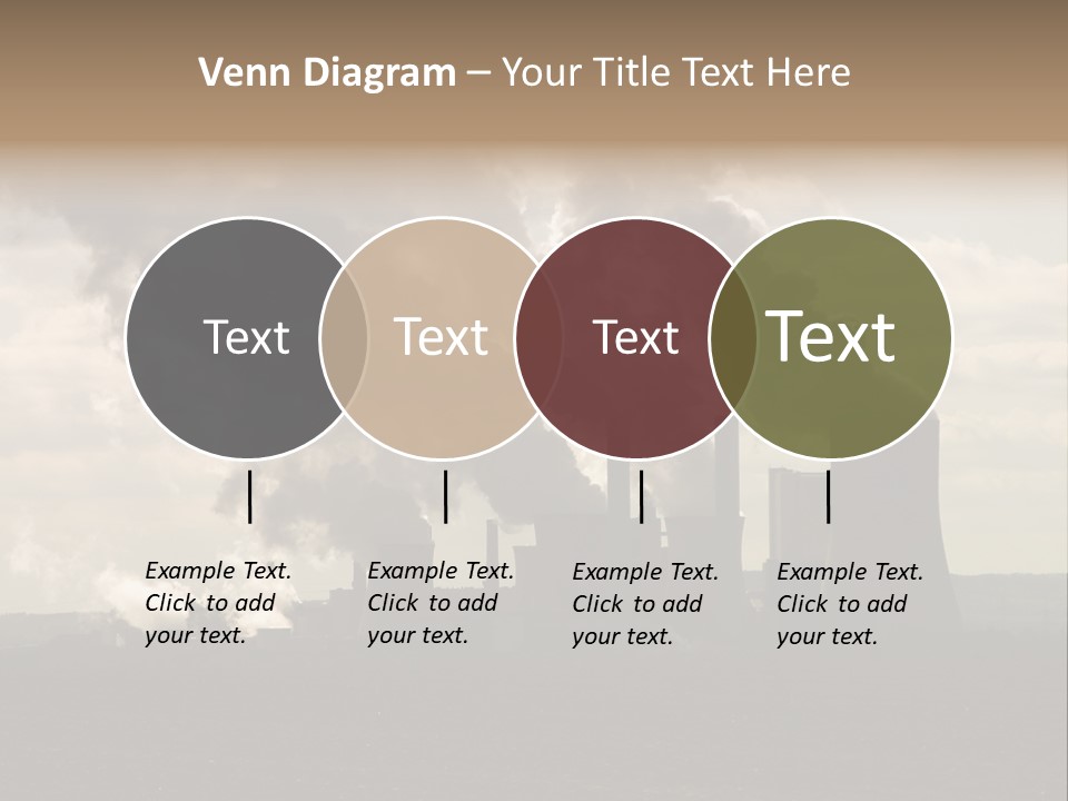 Cooling Tower Raw Materials Coal PowerPoint Template