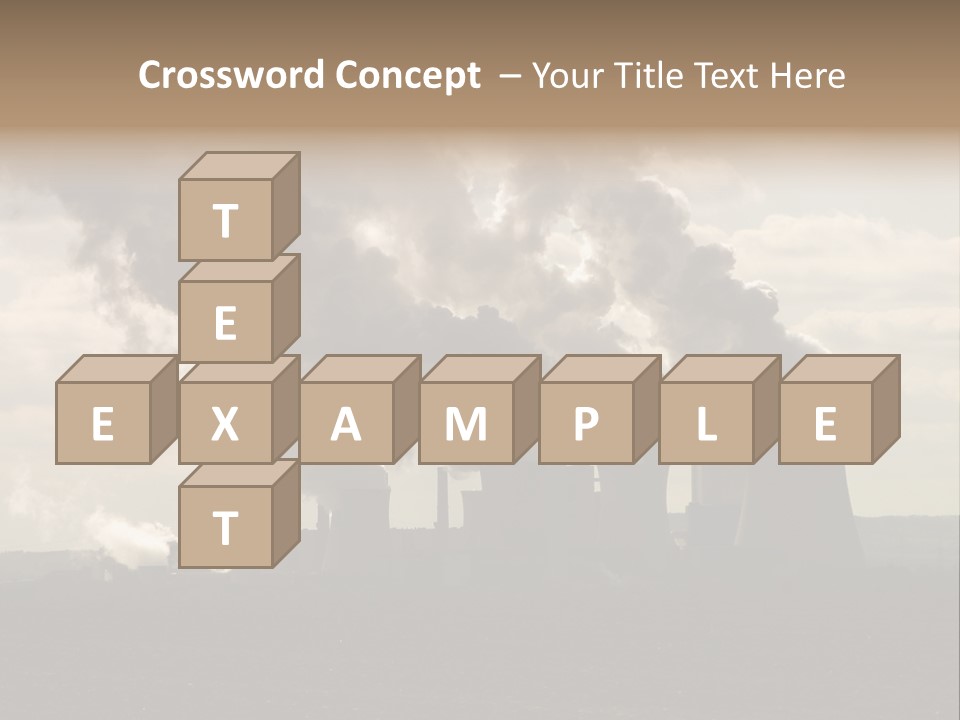 Cooling Tower Raw Materials Coal PowerPoint Template