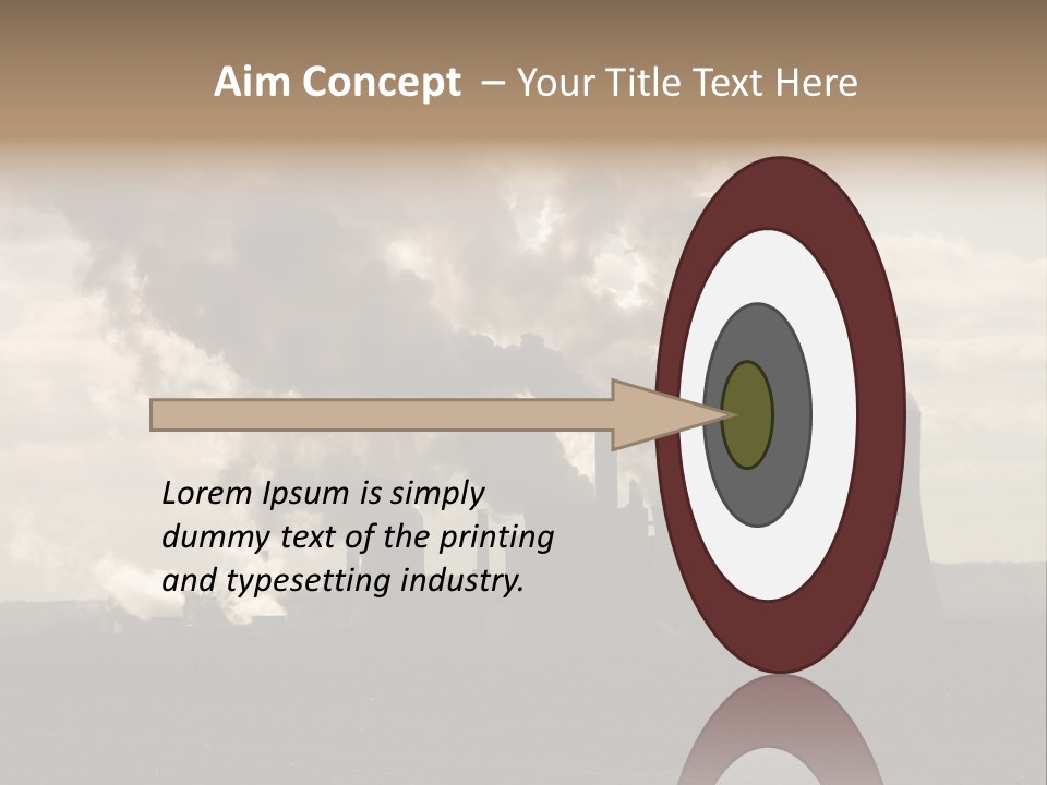 Cooling Tower Raw Materials Coal PowerPoint Template