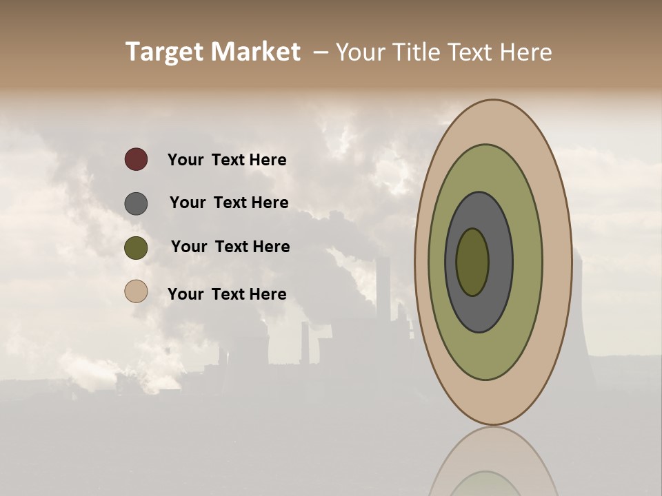 Cooling Tower Raw Materials Coal PowerPoint Template